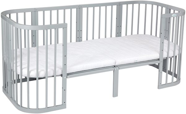 Waldin Erweiterung auf 174cm passend für 7in1 Babybett, Kinderbett, KEIN BETT Grau