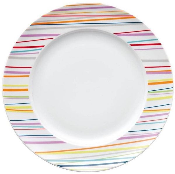 Speiseteller 27 cm Sunny Day Sunny Stripes Thomas Porzellan Speiseteller - Mikrowelle geeignet, Spülmaschinenfest