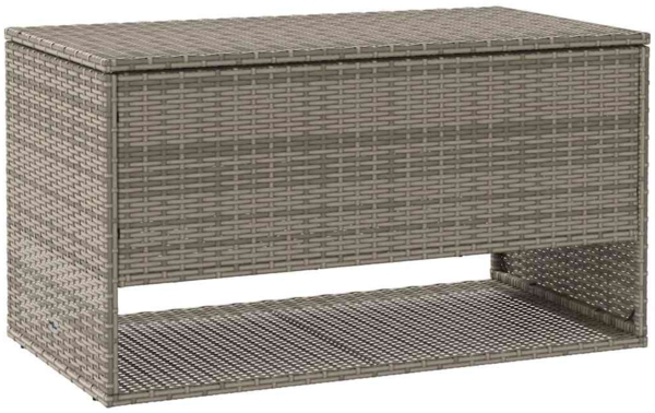 vidaXL Outdoor-Kissenbox Grau 100x55x55,5 cm Poly Rattan 4104143