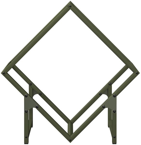 vidaXL Brennholzregal Olivgrün 50x25x50 cm Kaltgewalzter Stahl 864278 Bild 5