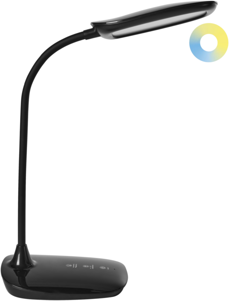 LED Schreibtischlampe HYDRA mit Dimmer Schwarz