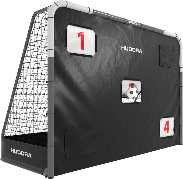 Hudora 'RoCo 300' Fußballtor mit Torwand, Stahl schwarz, 300x200 cm Bild 3