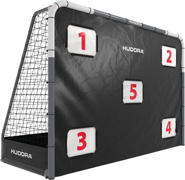 Hudora 'RoCo 300' Fußballtor mit Torwand, Stahl schwarz, 300x200 cm