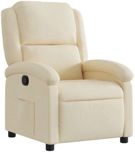 vidaXL Relaxsessel, cremefarbener Stoff 3205415