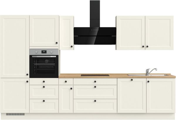 nobilia® Küchenzeile "Cascada II", NEU: individuell anpassbar mit gratis Profi-Beratung, vormontiert, Breite 360 cm, Ausrichtung wählbar, wahlw. mit E-Geräten