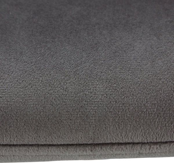 Essgruppe mit 2 Stühlen Esstisch Weiß 80x80 cm Esszimmertisch Holz Massiv Polsterstühle Samt Grau Bild 7