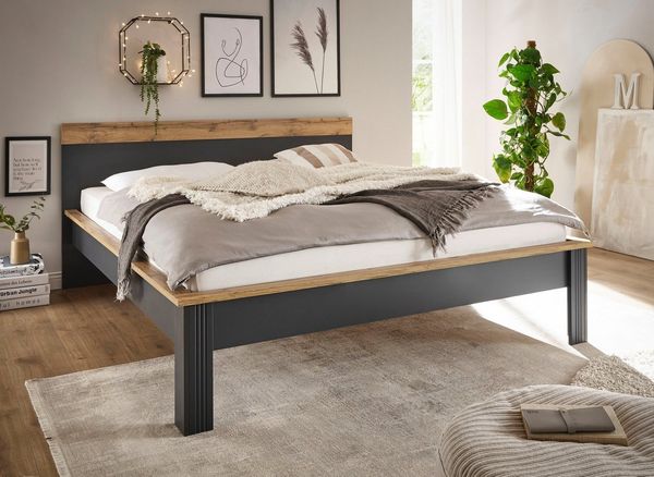 Home affaire Einzelbett WESTMINSTER Bett im Landhausstil, Doppelbett, Bettgestell, in verschiedenen Farben verfügbar, Liegefläche 90/140/180x200 cm