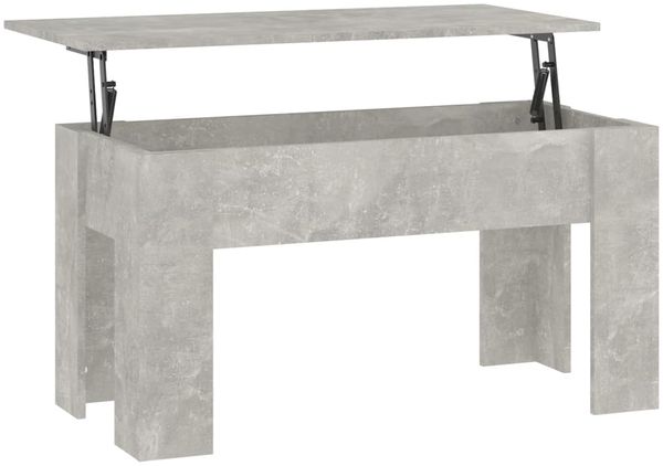 Couchtisch, Sofatisch Betongrau 101x49x52 cm Holzwerkstoff