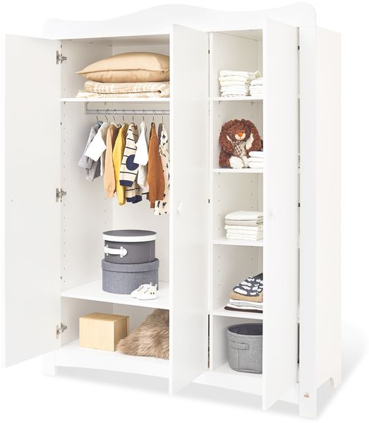 Pinolino 'Florentina' 3-tlg. Babyzimmer-Set weiß, breit, groß Bild 7