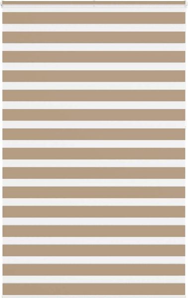 vidaXL Doppelrollo Sandbraun 145x230 cm Stoffbreite 140,9 cm Polyester 4014608