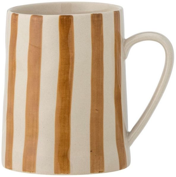 Bloomingville Tasse Bloomingville Begonia Becher, Braun, 440 ml, Steingut