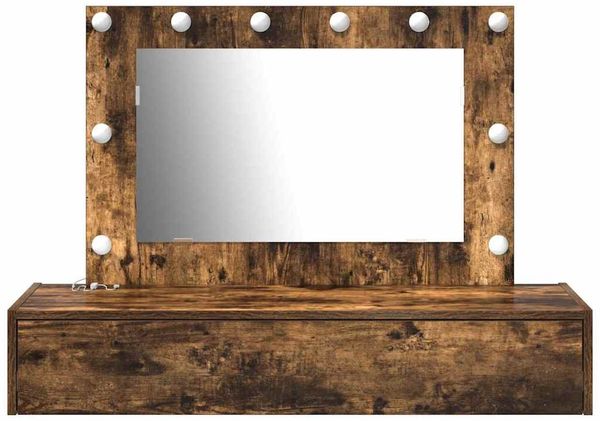 vidaXL Schminktisch mit Speicher Braun 100 x 40 x 70 cm Holzwerkstoff 865239 Bild 5