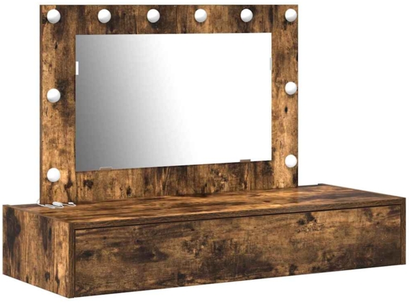 vidaXL Schminktisch mit Speicher Braun 100 x 40 x 70 cm Holzwerkstoff 865239