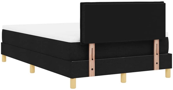 vidaXL Boxspringbett mit Matratze Schwarz 120 x 200 cm Stoff 3338834 Bild 7