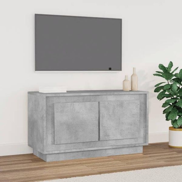 vidaXL TV-Schrank Betongrau 80x35x45 cm Holzwerkstoff 819856