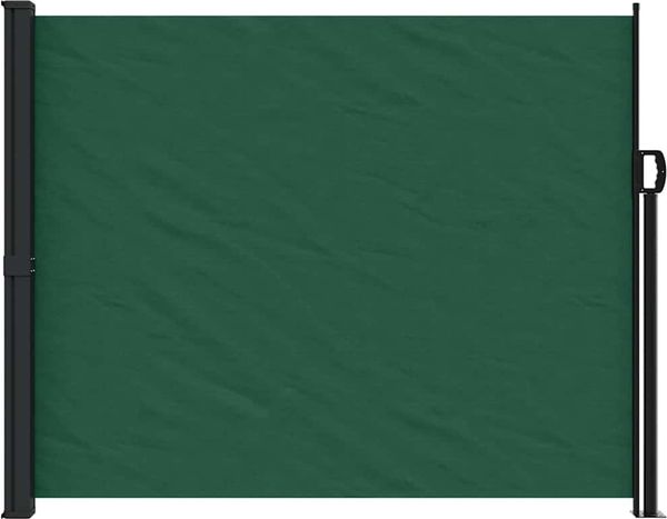vidaXL Seitenmarkise Ausziehbar Dunkelgrün 160x500 cm 4004440 Bild 3