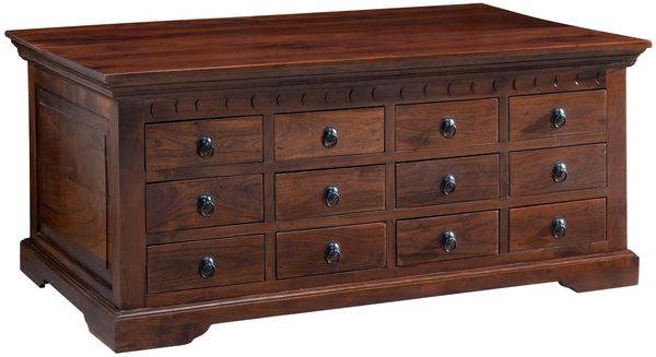 Couchtisch Akazie 120x70x54 nougat lackiert OXFORD #322