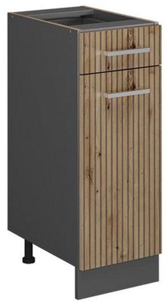 Küchenunterschrank R-Line Artisan-Eiche 30 cm ohne Arbeitsplatte Vicco Bild 4