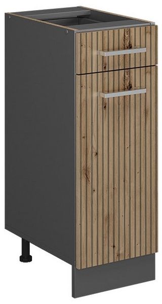 Küchenunterschrank R-Line Artisan-Eiche 30 cm ohne Arbeitsplatte Vicco Bild 5