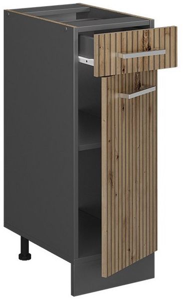 Küchenunterschrank R-Line Artisan-Eiche 30 cm ohne Arbeitsplatte Vicco Bild 3