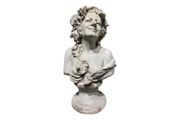 HTI-Living Pflanzkübel Pflanzgefäß Apollon Büste Demeter (Stück, 1 St, 1 Dekofigur), Griechische Statue