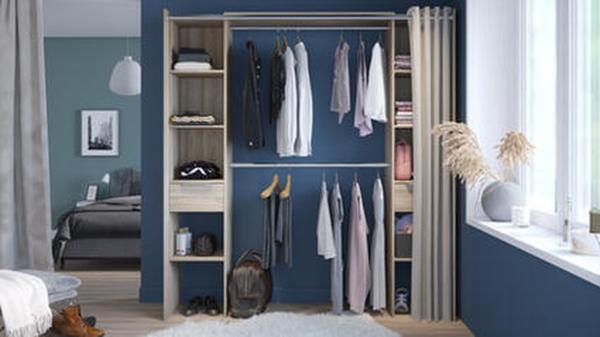 Kleiderschrank >Dana< in Shannon Eiche aus Holzwerkstoff - 190x203x50cm (BxHxT) Bild 5