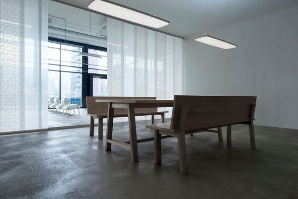 GARESA Gardinenschiene Flächenvorhangschiene SMART, 4-läufig, Wunschmaßlänge, mit Bohren, verschraubt, Aluminium, Kunststoff, Aluminiumschiene für Vorhänge mit Gleiter, verlängerbar, Decke