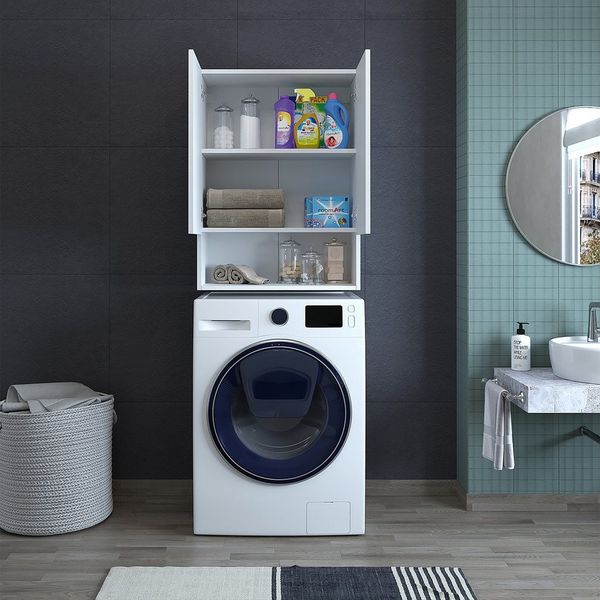 Roomart Waschmaschinenumbauschrank MK3-UM2-UM01 (Waschmaschinenschrank Badregal Badschrank Waschturm)
