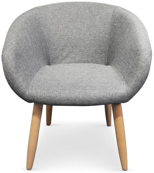 Menzzo Frost Stuhl/Sessel im skandinavischen Stil Grau