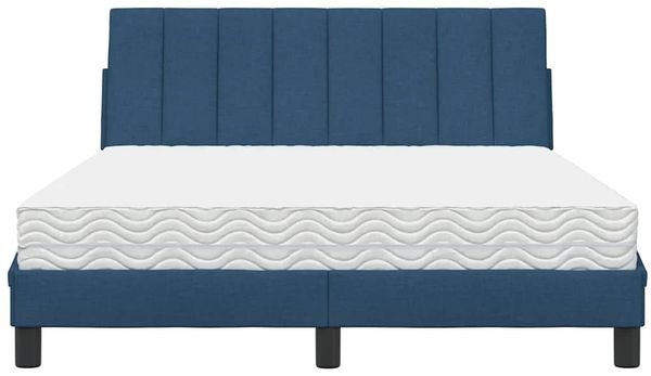vidaXL Bett mit Matratze "Hanko" Blau 140x200 cm Stoff 3310537 Bild 5