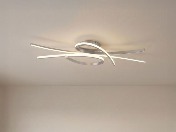 LED Deckenleuchte BIBA mit Fernbedienung dimmbar & Tageslicht, Breite 100cm