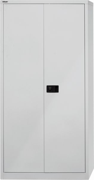Bisley 'Universal' Flügeltürenschrank, Kardinalrot / Lichtgrau, 195 x 40 x 60 cm, Garderobeneinsatz Bild 2