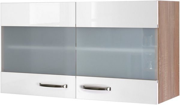 Flex-Well Glashängeschrank Florenz (B x H x T) 100 x 54,8 x 32 cm, mit Stollenglastüren