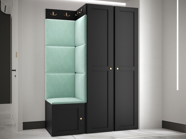 Garderoben-Set Rotuni XXIII (Farbe: Schwarz, Manila 11) Bild 2