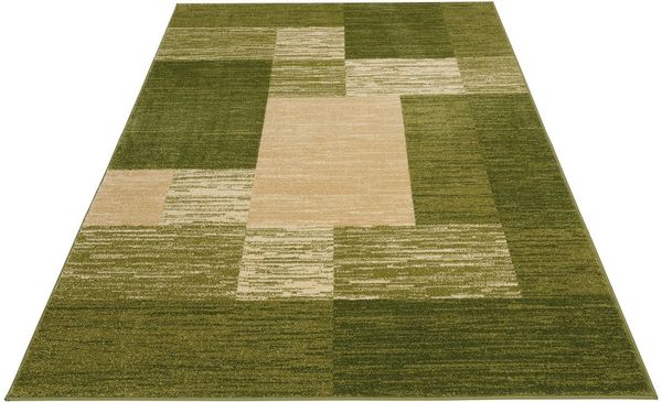 my home Teppich Melvin, rechteckig, Höhe: 8 mm, schön weich, Kurzflor Teppich Karo-Muster