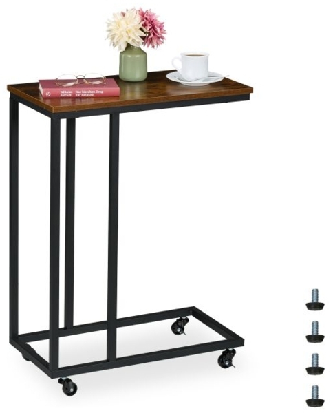 Beistelltisch in C-Form mit Rollen 10051172_1509