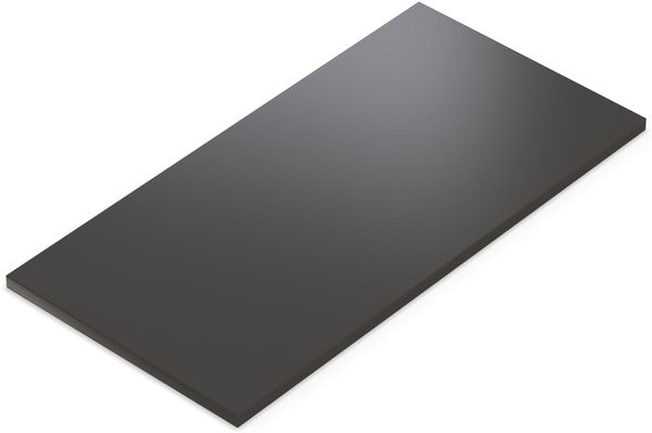 AUPROTEC Tischplatte 28mm Anthrazit 100x90 cm I Spanplatte mit 2mm ABS Kante & PU-Verleimung I melaminharzbeschichtet I robust & wasserabweisend