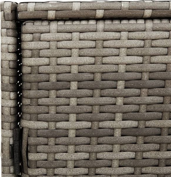 vidaXL Gartenschrank Grau 83x45x76 cm Poly Rattan 365545 Bild 11