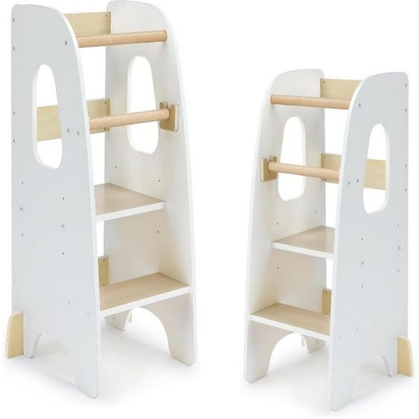 OUNUO Tritthocker Lernturm höhenverstellbar für Kinder ab 1.5 Jahr, Küchenhilfe