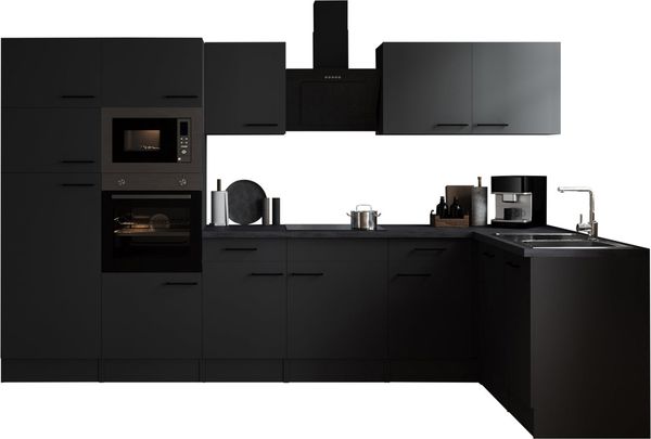 RESPEKTA Winkelküche Oliver, Breite 340 cm, 90 cm Arbeitshöhe, in exklusiver Konfiguration für OTTO