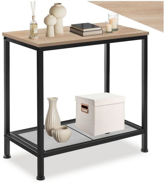 tectake Beistelltisch Filton (1-St, 1 tlg), Hochkantiger Beistelltisch im typischen Industrial Style