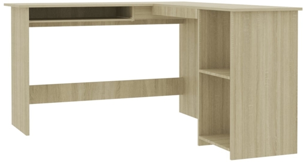 vidaXL Eckschreibtisch L-Form Sonoma-Eiche 120x140x75 cm Holzwerkstoff 800750