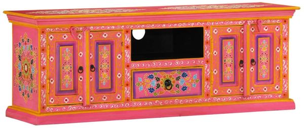 TV-Schrank, TV-Lowboard Rosa 110x30x40 cm Massivholz Mango