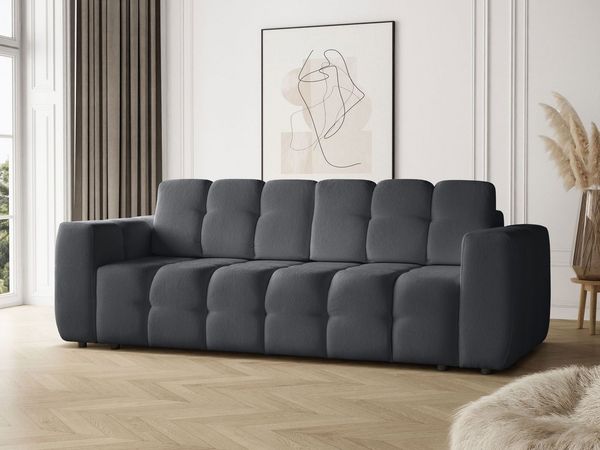 Beautysofa Schlafsofa Modernes, sehr bequemes Sofa mit großem Schlafbereich BONA, B:240/H:90/T:100cm, Bettfunktion 190×150