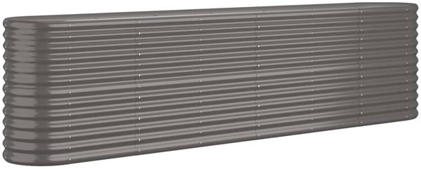 vidaXL Hochbeet Verzinkter Stahl 260x40x68 cm Grau 318904 Bild 2