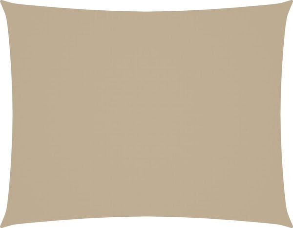 vidaXL Sonnensegel Oxford-Gewebe Rechteckig 4x5 m Beige 135161
