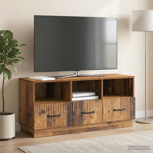vidaXL TV-Schränk Altholz 102 x 34,5 x 47 cm Holzwerkstoff 895373
