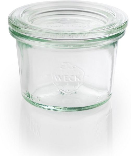 APS Einmachglas Weck, Glas, (Set, 12-tlg), vielseitig einsetzbar, zum Präsentieren/Bevorraten/Einfrieren, Deko
