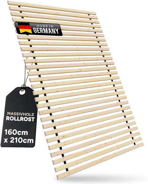Rollrost " Lamellen - Xandi " Lattenrost 24 mm 160 x 210 cm