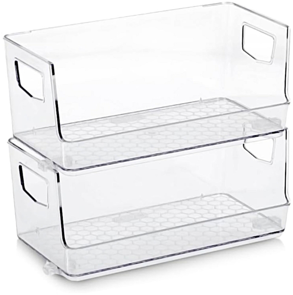 ZELLER 14758 Aufbewahrungsboxen-Set 2-tlg, Kunststoff / Kunststoffbox